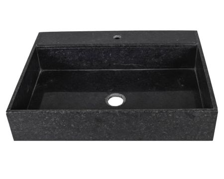 Lavello monovasca in granito nero "Grand Chef / Atelier"