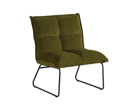 Set di 2 poltrone verde cachi "Calgari" in stile scandinavo ultra-confortevole