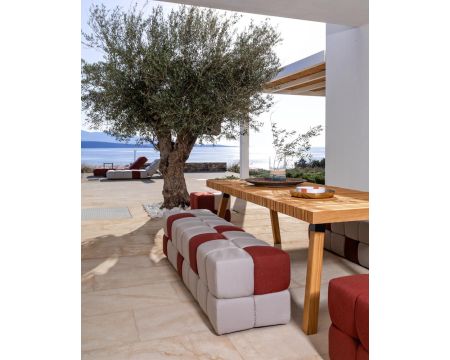 Tavolo da pranzo per esterni in teak massiccio "Lombok" 200 cm