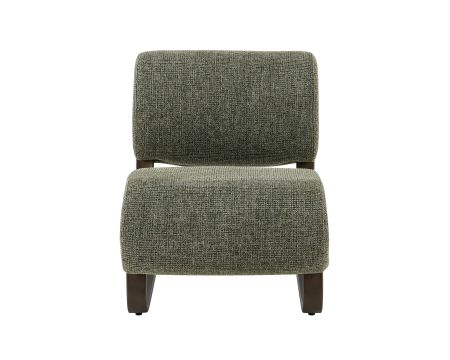 Poltrona dal design retrò "Luno" con struttura in metallo color bronzo