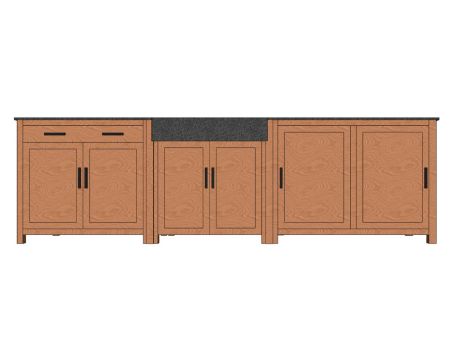 Set di 2 bacchette per lavello "Grand Chef" da 79 cm