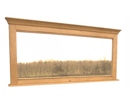 Specchio in rovere massiccio "Antique" 186x102cm