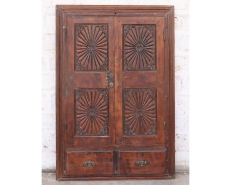 Porta doppia indiana ornamentale, modello unico "Vieille Porte"