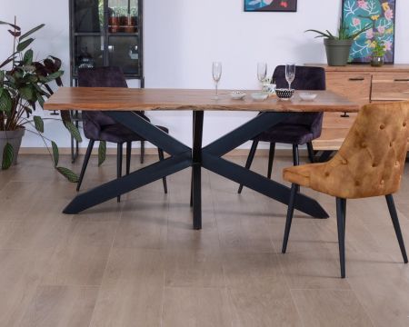 Tavolo in acacia con allunghe 180-260cm "Alya