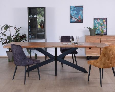 Tavolo in acacia con allunghe 180-260cm "Alya