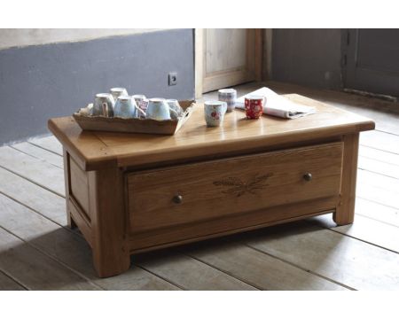 Tavolino in rovere massiccio "Amélie