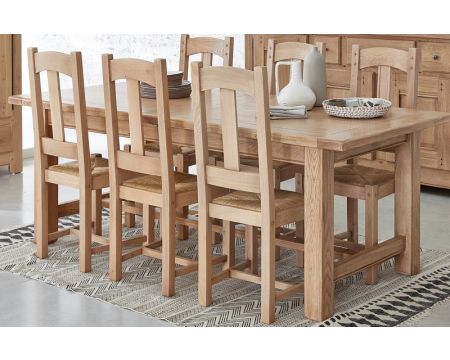 Tavolo agricolo in rovere massiccio "Artisan" 210 cm 