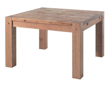 Tavolo da pranzo quadrato in rovere massiccio oliato "Lodge Casita" 140x140 cm