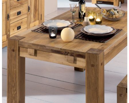 Tavolo da pranzo "Lodge Casita" 150 cm in rovere massiccio oliato