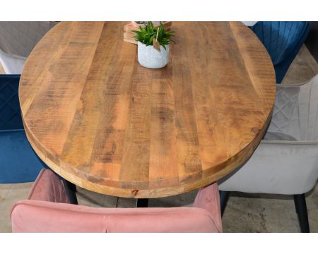 Tavolo da pranzo ovale in stile industriale "Andy" 220 cm