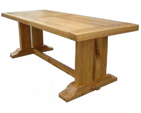 Tavolo a trave "Antique" in rovere massiccio da 220 cm
