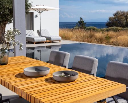 Tavolo da pranzo per esterni in teak massiccio "Lombok" 200 cm