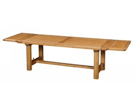 Tavolo da fattoria "antico" in rovere massiccio 220cm