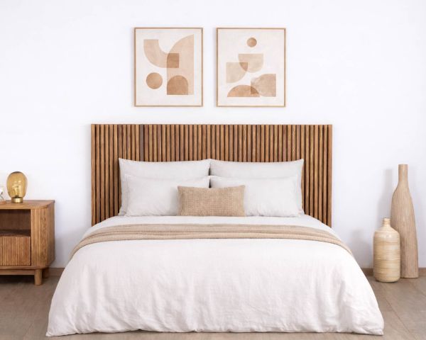 Testiera in rovere oliato stile Newtro "Winton" 160 cm