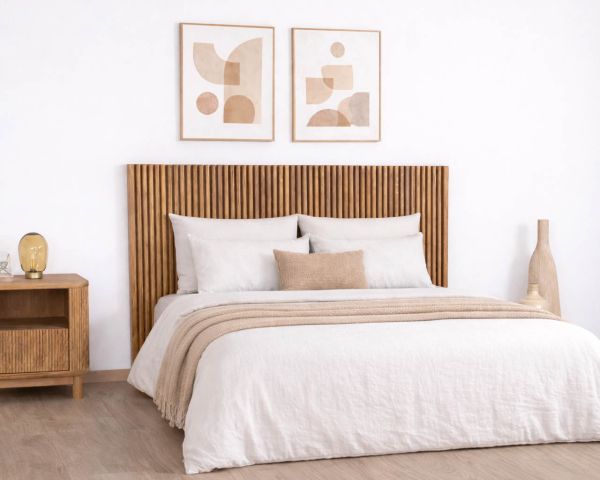 Testiera in rovere oliato stile Newtro "Winton" 160 cm