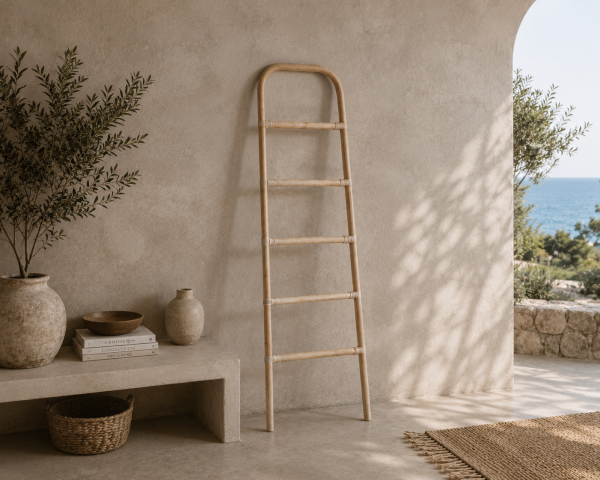 Scala in rattan naturale "Solira"