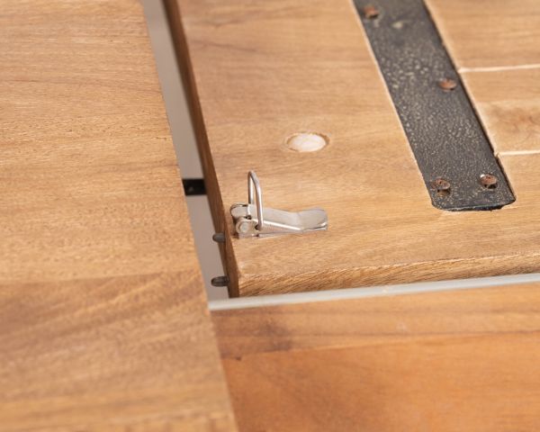 Tavolo da pranzo allungabile "Maestro" 190-250 cm in legno di mango con gambe a stella