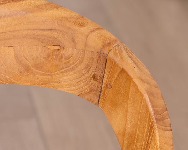 Set di 2 sedie da pranzo dal design minimalista “Dilmona” in teak massiccio