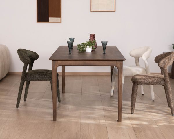 Tavolo da pranzo da 180 cm in legno di mango, dal design essenziale "Mokal"