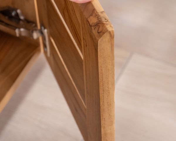 Mobile da 80 cm in teak di design japandi "Beau Matin