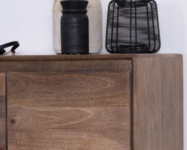 Scarpiera "Geta" in mango massiccio con contenitori