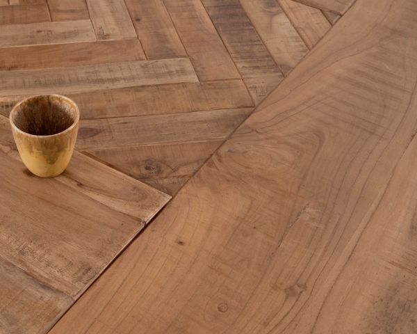 Tavolo da pranzo quadrato 150x150 cm "Bronx" in legno e metallo