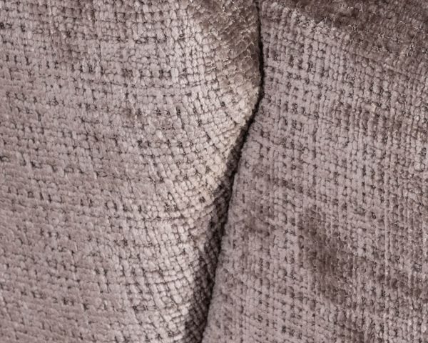 Poltroncina girevole "Marylin" in tessuto bouclette grigio cenere