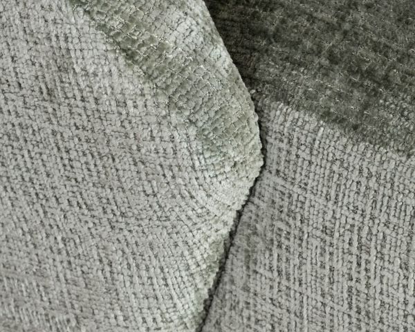 Poltrona girevole "Marylin" in tessuto bouclette setoso verde salvia