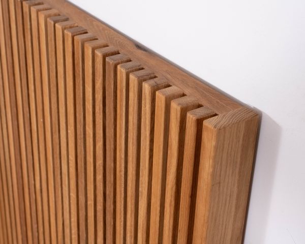 Testiera in rovere oliato stile Newtro "Winton" 160 cm