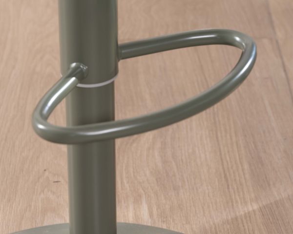 Sgabello da bar regolabile in altezza "Oja" in verde salvia - design elegante e contemporaneo