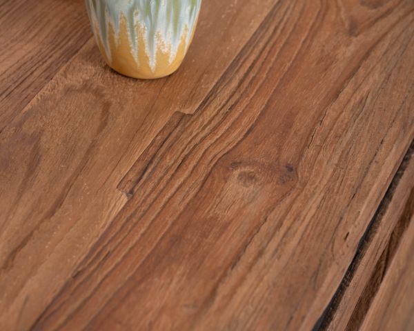 Credenza a 2 ante in teak di recupero "Kayoa", stile contemporaneo