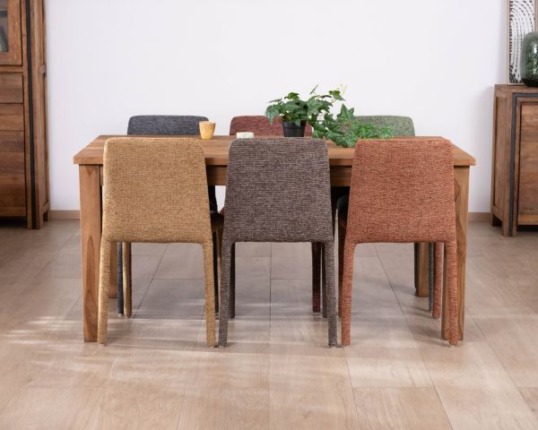 Tavolo da pranzo allungabile "Kayoa" da 160 a 210 cm in teak massiccio di recupero, stile autentico