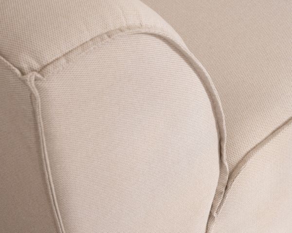 Divano da esterno a 2 moduli "Sunset Bay", tessuto speciale per esterni crema