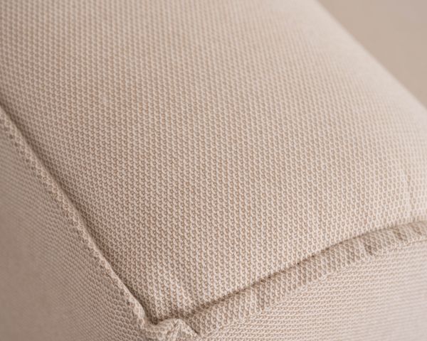 Divano da esterno a 2 moduli "Sunset Bay", tessuto speciale per esterni crema