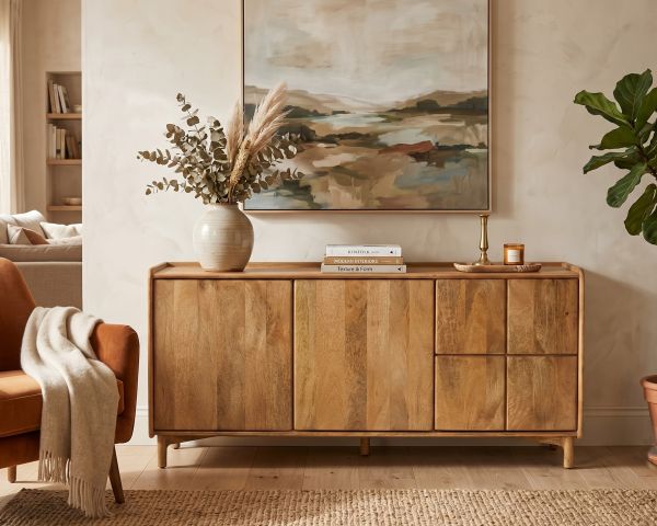 Credenza "Becky" con gambe dritte