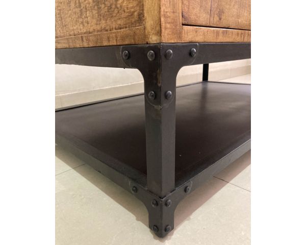 Tavolino a 4 cassetti "Emil" in mango massiccio