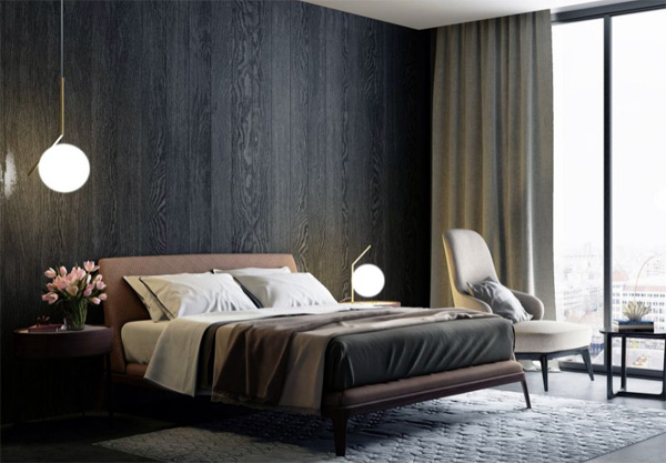 Camera da letto stile moderno